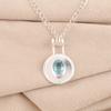 Sky Blue Topaz Gemstone 925 Sterling Silver Jewelry Pendant 1.4" Engagement Gift PP-57-8