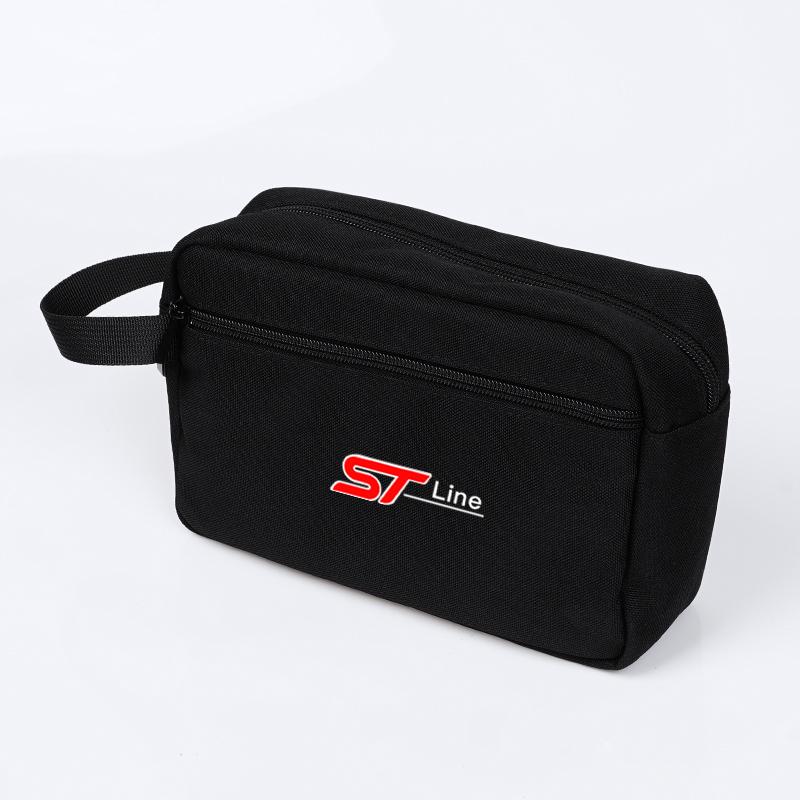 Portable Car Key Storage Bag Handbag Auto Key Organizer Pouch For Ford ST Line Focus Mustang Fiesta Puma Ranger Kuga MK7 MAX IL8