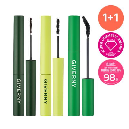 Giverny Adhesion Sensitive Mascara 1+1 Plan (Natural/Long Lash/Volume)