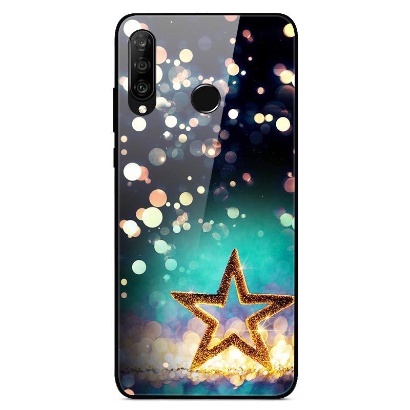 6.15"For Huawei Honor 20S Case Tempered Glass Print Back Cover Hard Case For Huawei Honor 20S MAR-LX1H Phone Case Honor20S 20 S