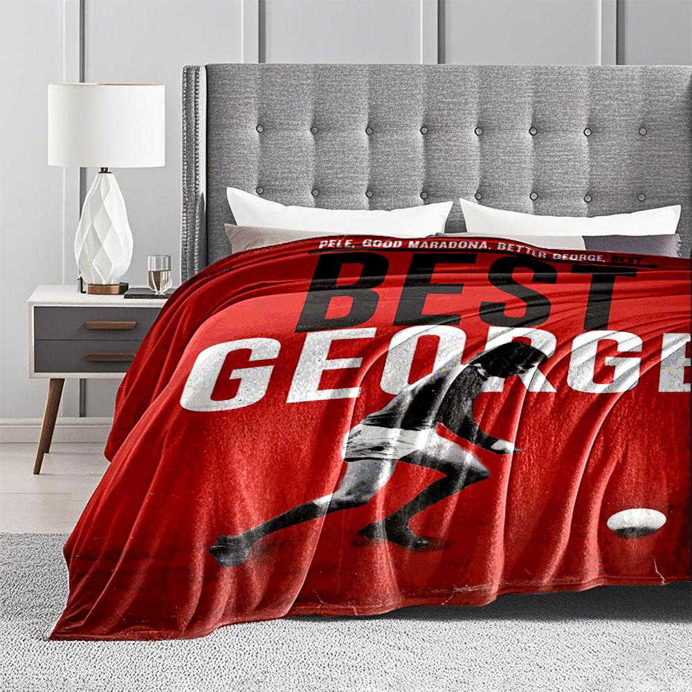 Soccer Legend George Blanket for all seasons blanket lunch break throw gift