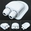 Солнечная двойная кабельная муфта ABS Фотоэлектрический кронштейн Распределительная коробка Кабельный ввод солнечной панели Белая пластиковая Детали для лодок и автофургонов