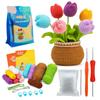 Crochet Flower Kit for Beginners Adults Crocheting Knitting Kit Flower Crochet Kit Includes Crochet Accessories DIY Craft New