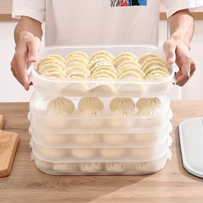 1 шт. Коробка для пельменей, специальная герметичная и сохраняющая свежесть многослойная быстрозамороженная еда Wonton коробка для хранения для заморозки в холодильнике