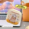 Cartoon Cute Capybara Small Coin Purse Fashion Waterproof Mini Storage Box Portable Wallet Mini Headphone Bag