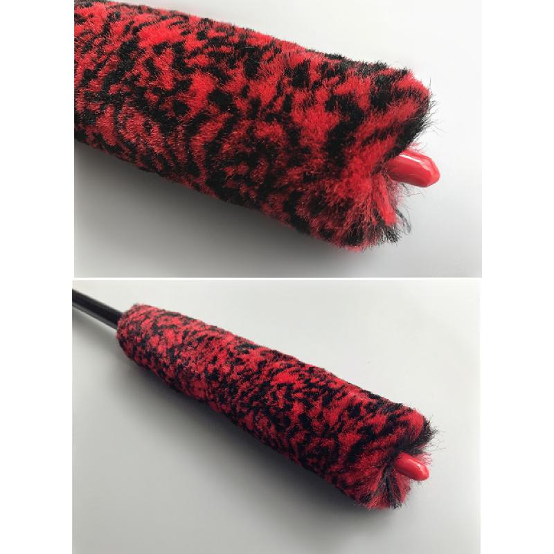 48см Премиальная Шерстяная Универсальная Щетка для Колес (Улучшенная версия) - Удлиненная ручка для автомобильных дисков, ступиц, выхлопных труб и моторных отсеков