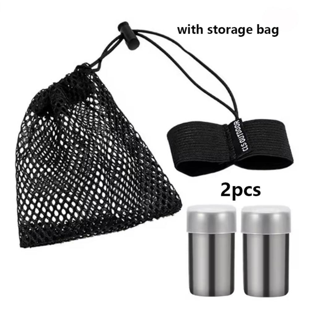 2pcs Small Pepper Shaker Stainless Travel Salt Container For Motorcycle Modification Accessories