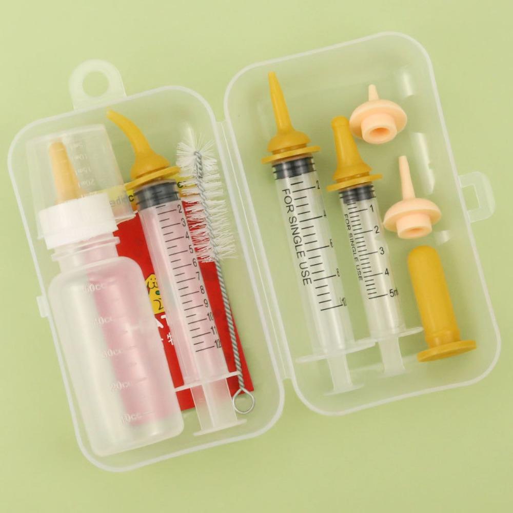 with Silicone Nipple Newborn Pet Feeding Bottle Kit Water Feeder Feeding Bottle Kit  Cat Feeder