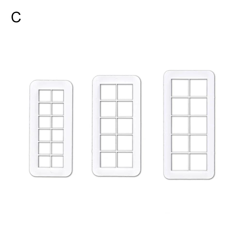 3pcs Plastic Cutting Molds Hexagon/Round/Square/Scales/Morocco Geometric Shape Clay Cutter Designer Diy Earring Pottery Tools