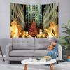 Tapestry Christmas Tree Background Hanging Cloth Party Bedroom Living Room Bedside Decoration Wall Tapestry