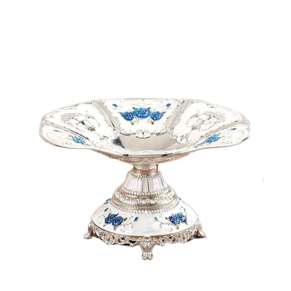 Высокоемкий металлический фруктовый диск изысканная европейская полка для фруктов Ceative Rose Vines Fruit Plate Hotel