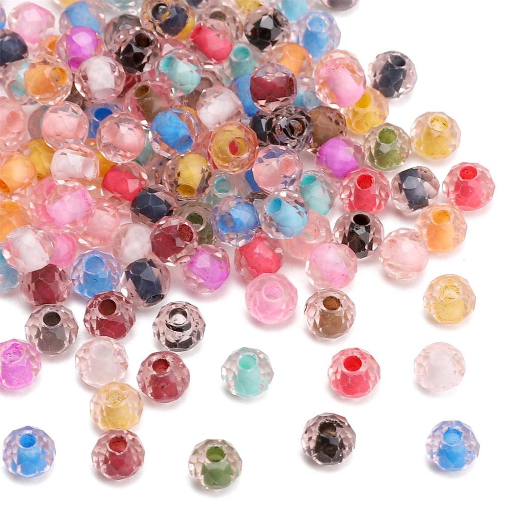 120 шт. стеклянные бусины, чешские бусины, бусины-разделители с двойным окрашиванием для изготовления ювелирных изделий, аксессуары