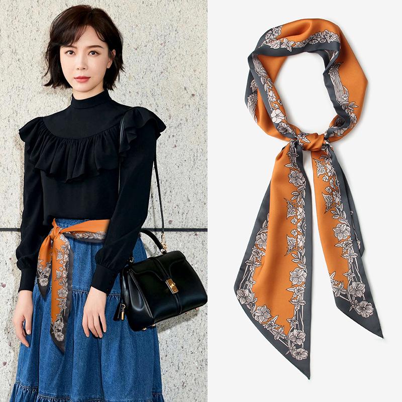 Женский модный шарф-пояс 2025: Стильный поясной аксессуар для юбок и джинсов - Длинный, элегантный дизайн с лентой