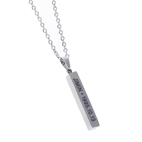 Ожерелье с подвеской в виде кубоида, эстетичное, яркое, блестящее, геометрическое, для женщин и мужчин, звездное, членское, цепочное ожерелье для группы