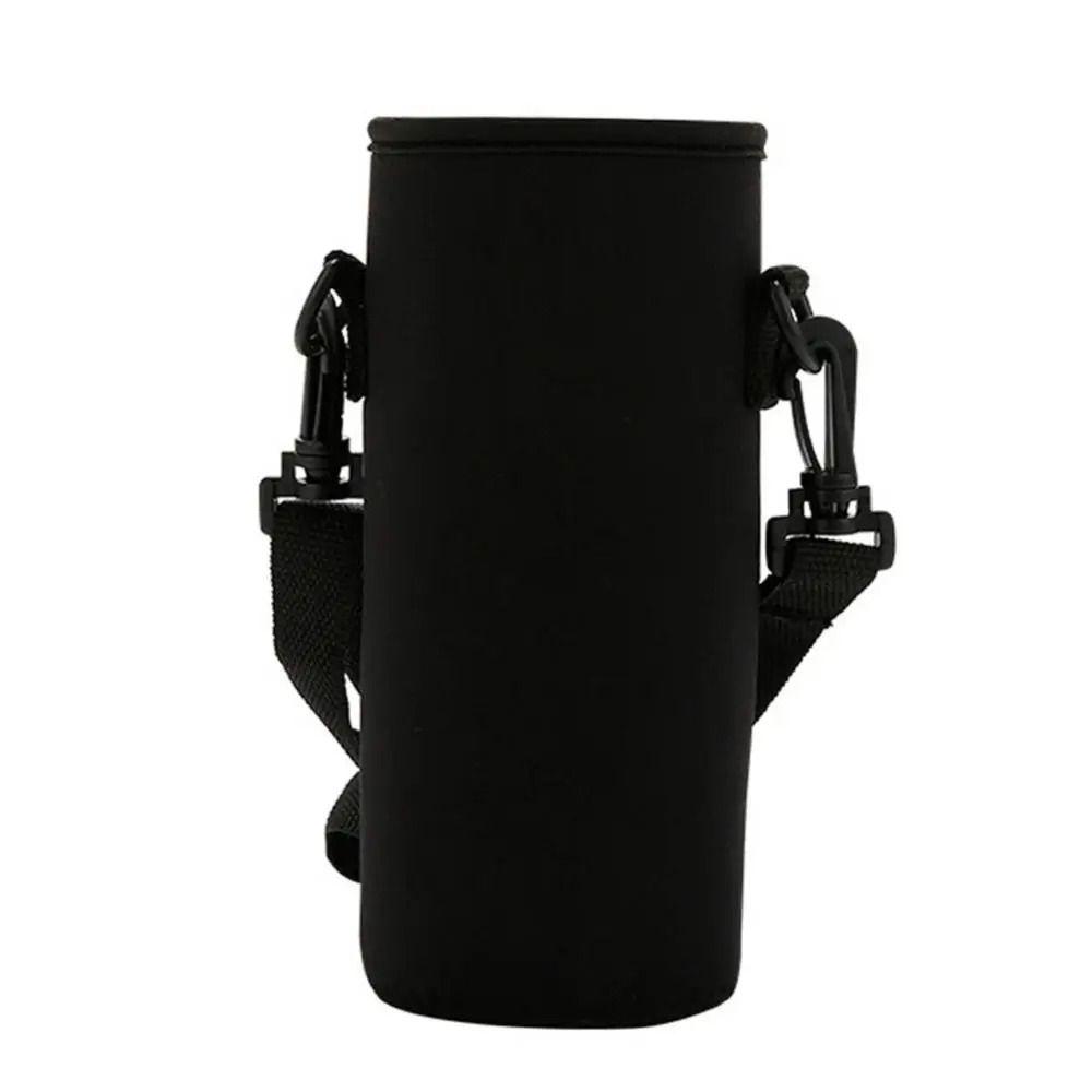 Black Sport Cup Covers Bag 18/36/64oz Water Bottle Carrier Mug Bottle Case Water Bottle