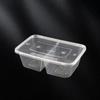 Food Grade Disposable 2-Compartment Meal Prep Containers