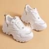Small Inner Height Increase Small White Shoes Women's Platform Versatile Spring and Autumn New Dad Shoes Breathable Casual Sports Shoes