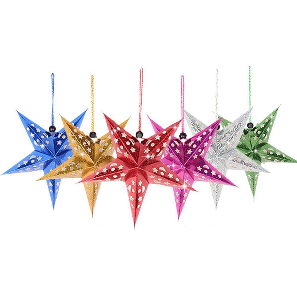 Multi Colors DIY Lamp Covers Home Garden Wedding Party Stars Lampshade Christmas Decoration Hanging Lights Decoration Ornaments