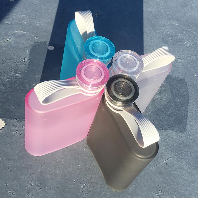 Personalised Logo Water Bottle 380ml BPA Free Water Bottle Outdoor Sport Portable Leakproof Clear Drinks Custom Water Bottles
