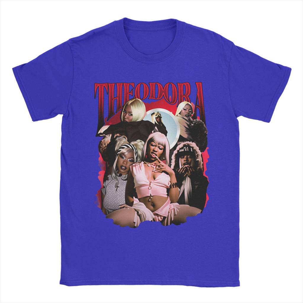 Unisexs Rapper Theodora T Shirts Pure Cotton Clothes Leisure Short Sleeve Round Collar Tees Printed TShirts