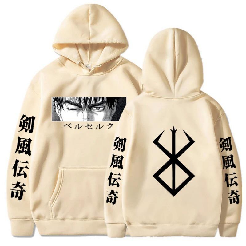 Толстовки с капюшоном Anime Berserk Hoodie Осень-Зима