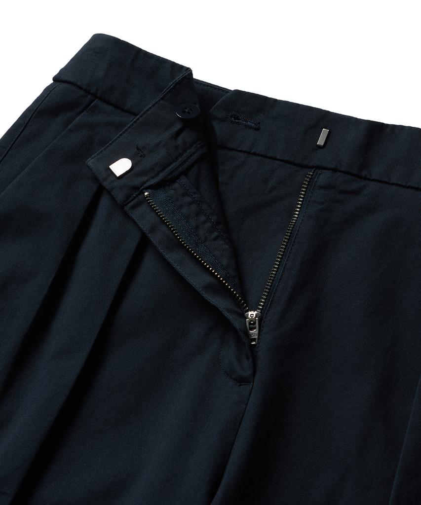 MUSINSA STANDARD WOMAN Women'S Reverse-To-Tuck Wide Chino Pants [Navy]