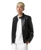 COMFORTABLE SINGLE RIDERS JACKET, Men's XL, 010, Black, 783-3250065