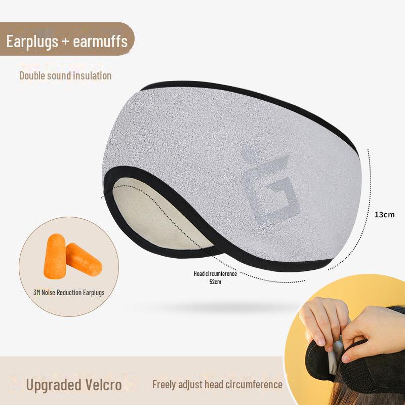 Звукоизоляционная маска для сна с шумоподавляющими берушами — идеально подходит для общежитий и ночного использования.