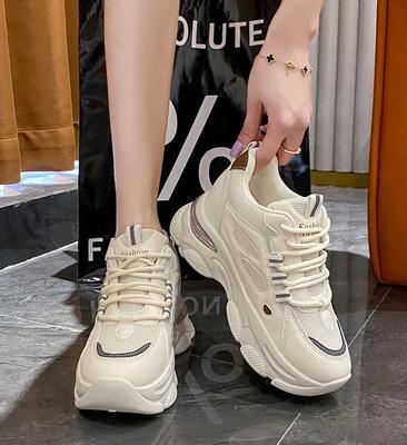 Мода 2025 Ретро Женская Обувь Летние Высококачественные Туфли на Платформе Повседневные Кроссовки Универсальная Дизайнерская Обувь Модные Женские Кроссовки