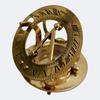 Solid Brass Sundial Compass 7.62 cm Home Decor Gifts Golden Polish Gift for Travelers, Explorers, and History Enthusiasts