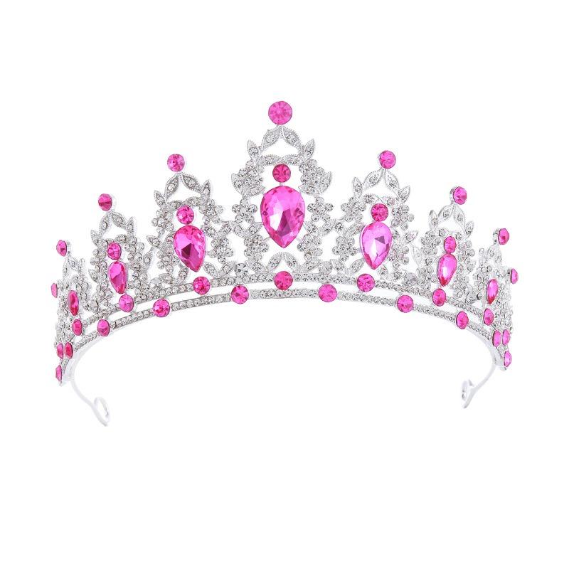 Невеста Корона Головной убор День рождения Свадебная повязка на голову Ювелирные изделия Королева Свадебный сплав Головной убор Аксессуар для волос Корона