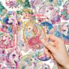 30Pcs Cartoon Dream Series Pet Stickers, 3D Laser Transparent DIY Decor Skateboard Stamping Stickers