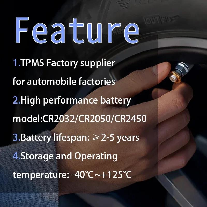4 шт. 433 МГц Датчик давления в шинах для Ford Mondeo MK5 2014-2017 TPMS Датчик EV6T-1A180-CB EV6T-1A180-CC EV6T-1A180-CE