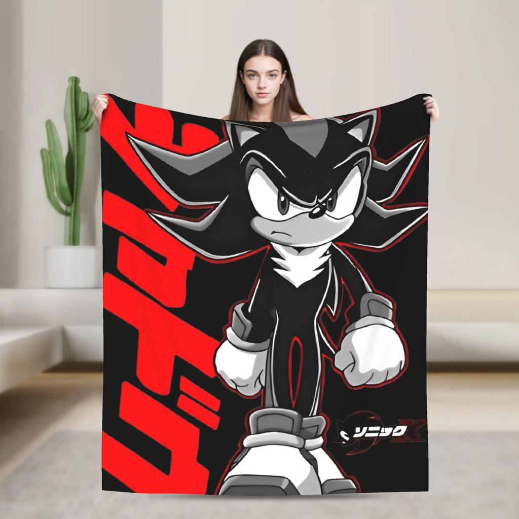 Ежик Тень X - Путь Тени Винтажное Одеяло Фланелевое Винтажное Теплое Покрывало для Постели Осень/Зима