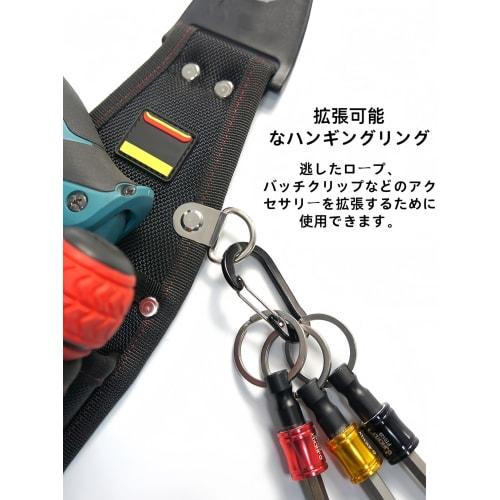 Qztuory [3-Tier Design/Tool Drop Prevention] Ultra-Lightweight Nylon Waist Bag with Detachable Tool Holder for Carpentry, Electrician, DIY, and Fishin