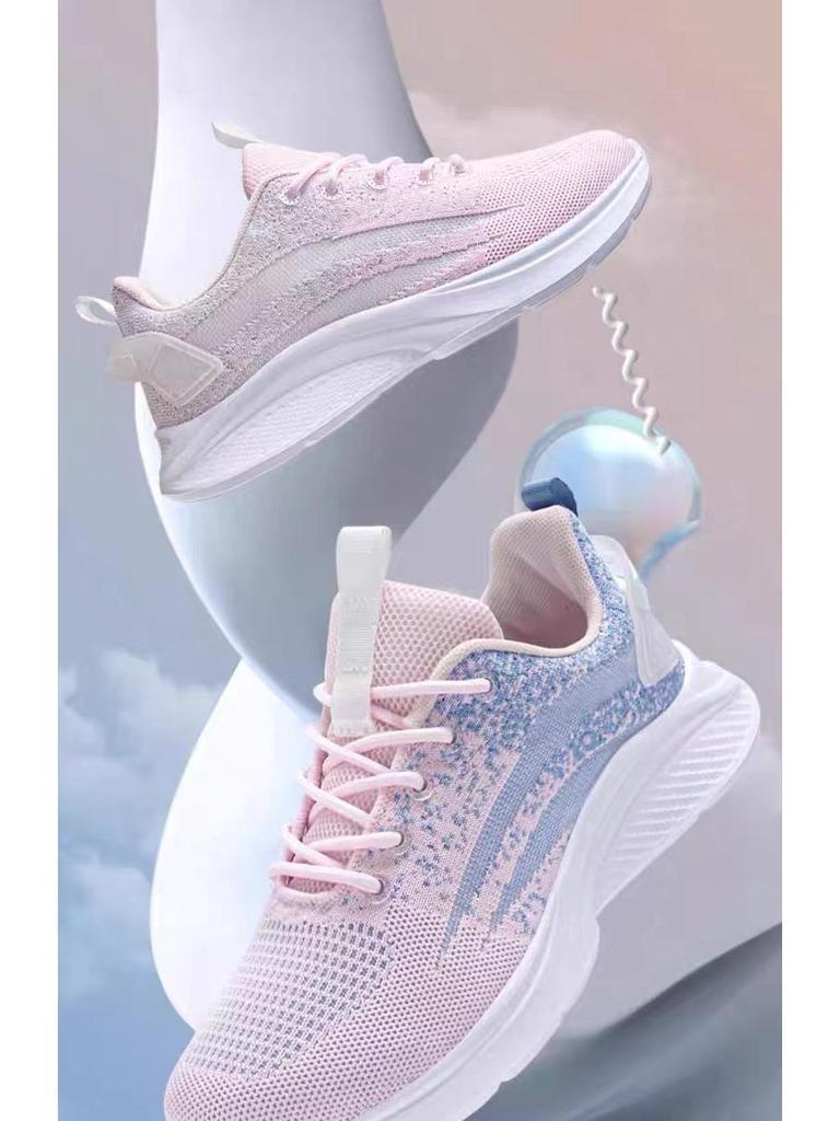 Легкие женские кроссовки Fly-knit для бега — дышащие, модные, идеально подходят для весны и осени, отлично подойдут для учениц средней школы и путешествий.