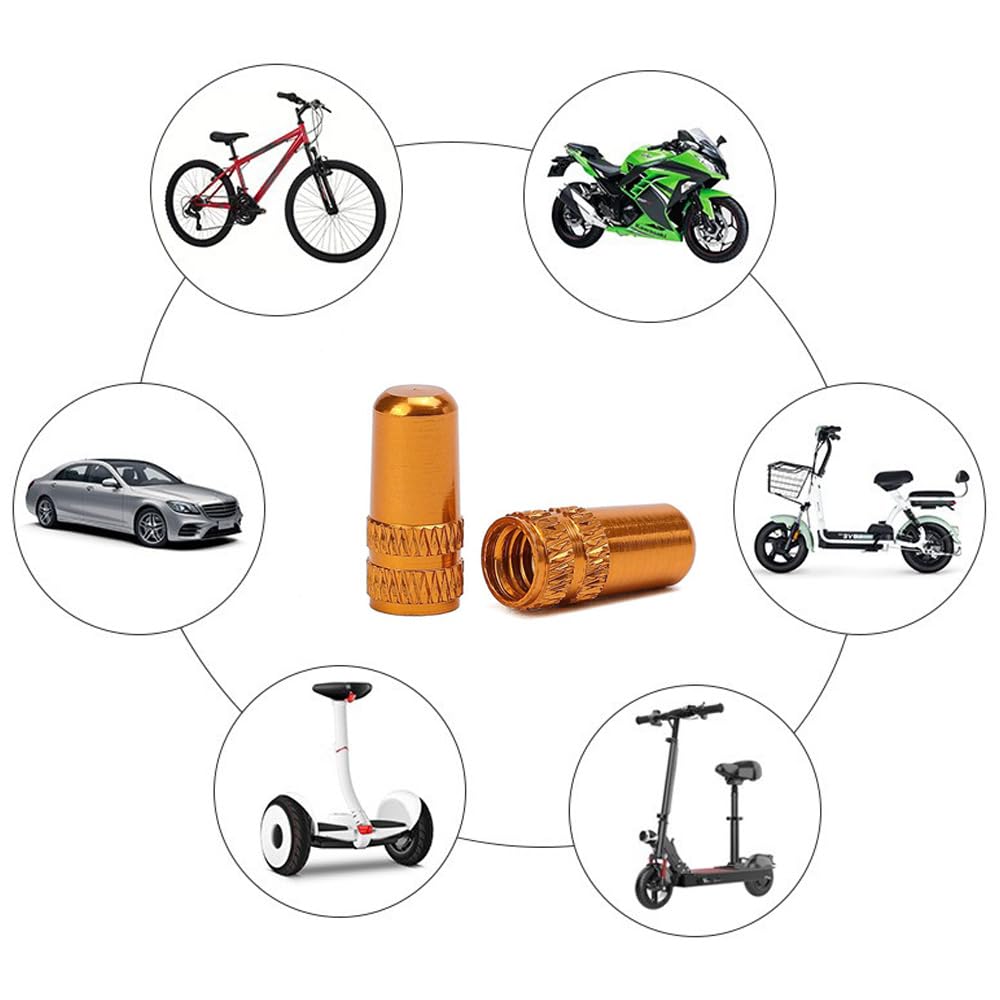 Колпачок вентиля велосипеда из алюминиевого сплава, 10 шт., колпачок для воздушного сопла Presta, пылезащитный чехол, колпачок вентиля шины, алюминиевый колпачок вентиля, французский клапан, черный для велосипеда (красный)