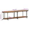 VidaXL Meuble TV 160x42x40 cm bois d'acacia massif, banc TV, meuble hifi, console TV, buffet TV, meuble multimédia, placard 4013492