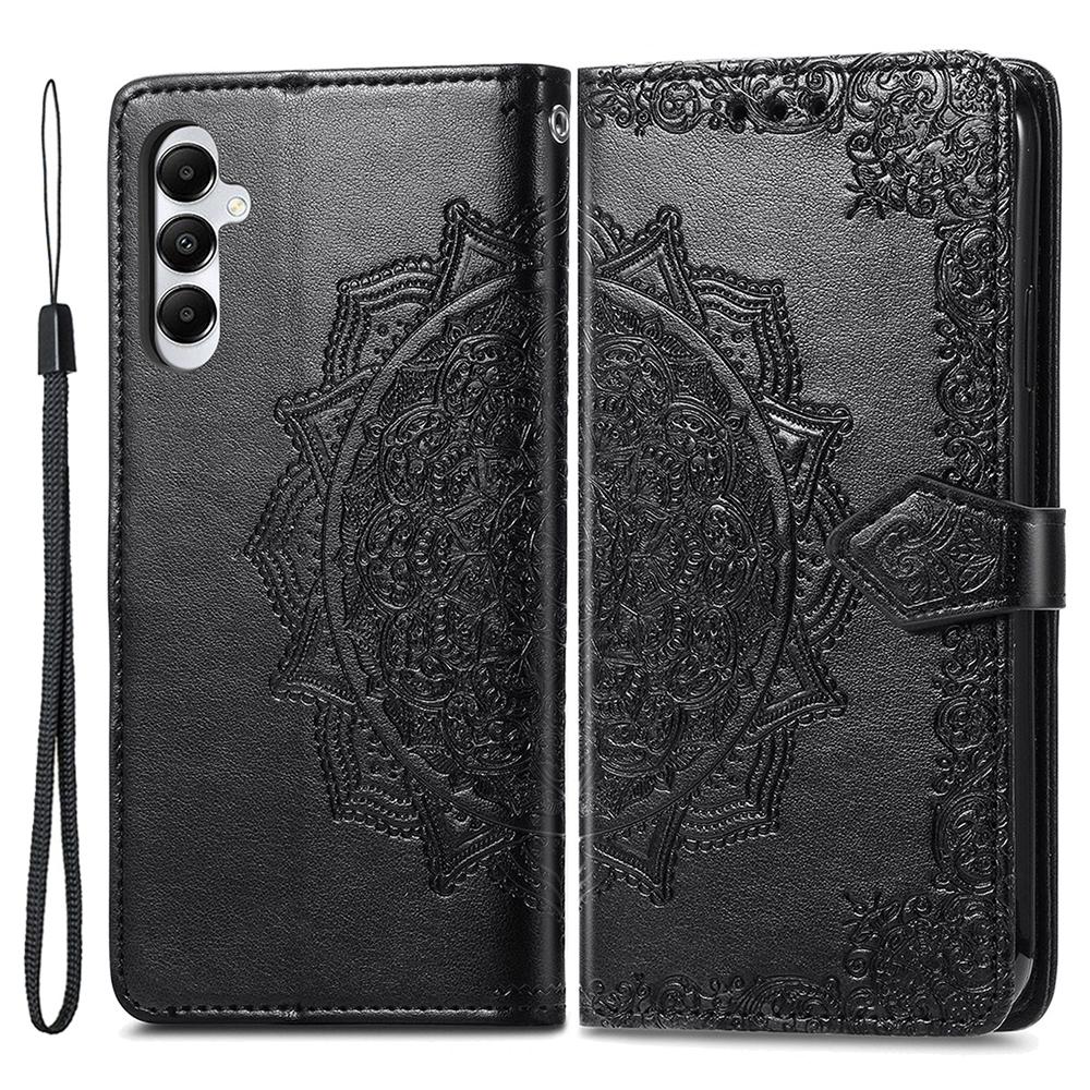 For Samsung Galaxy A05s 4G Magnetic Phone Case Embossed Mandala Pattern Cover