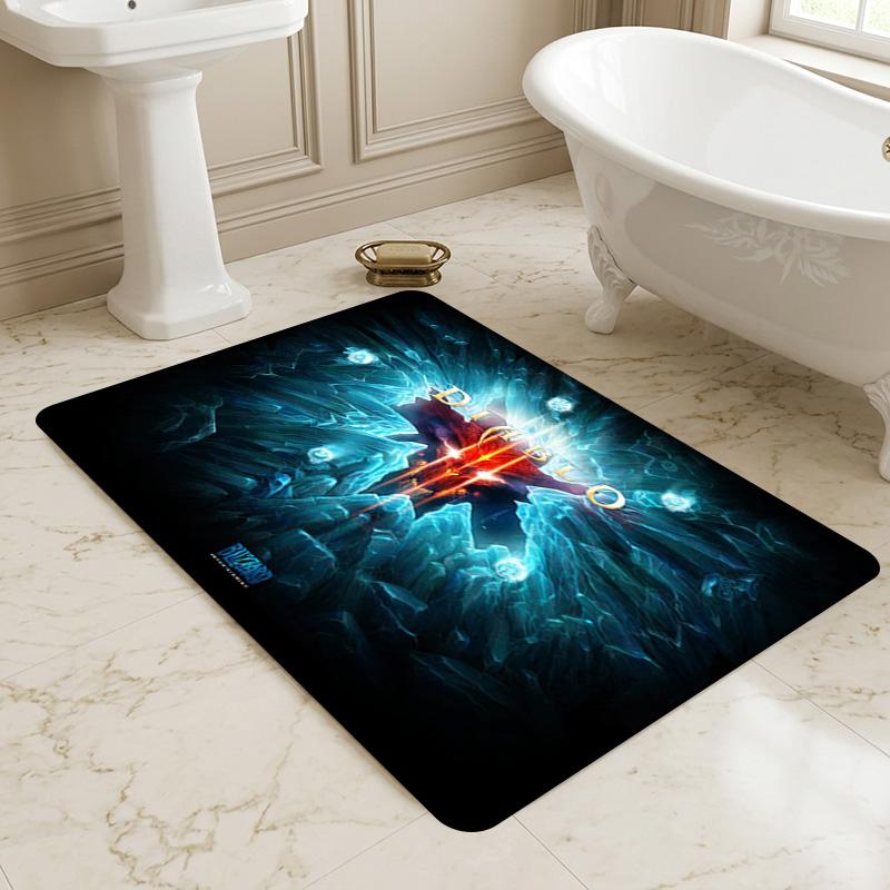 Diablo Iii Living Room Nonslip Area Rug Soft Carpet For Bedroom Game Playroom Sofa Office Home Decor Doormat Christmas Gift C92673