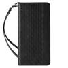 Samsung Galaxy S23 Ultra Magnetic Wallet Flip Case with Lanyard and Stand - Black