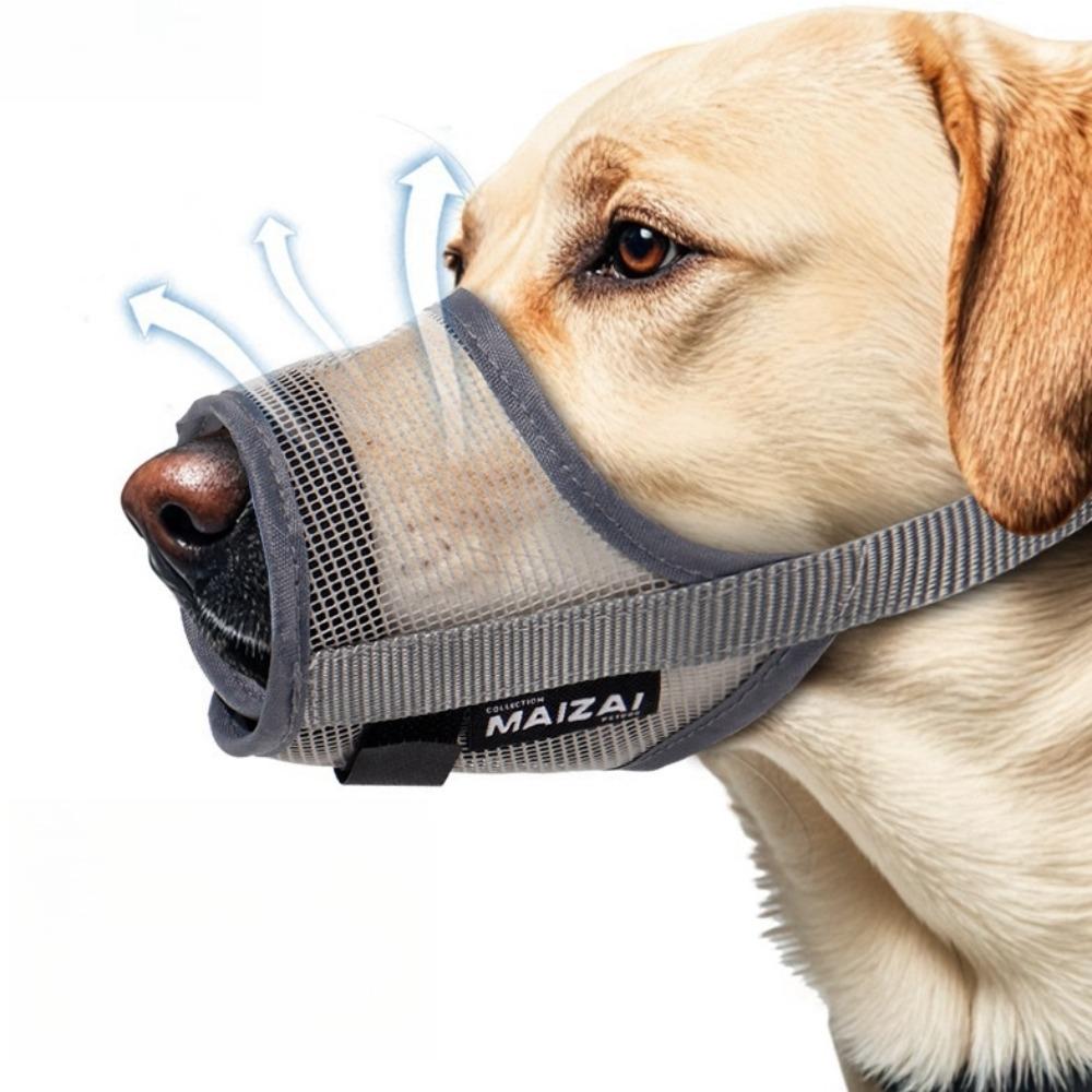 Prevent Biting Barking Dog Mouth Cover Adjustable Mouth Guard New Mesh Dog Muzzle  for Most Dog