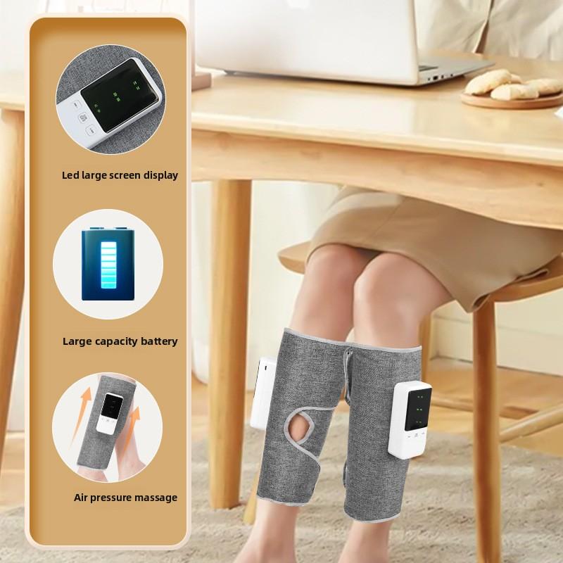 Calf Air Pressure Massager, Home Elderly Constant Temperature Hot Compress Wireless Leg Massager EMS Thin Calf Massager