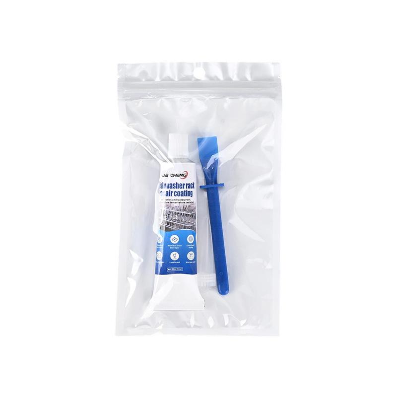 Dishwasher Rack Repair Coating 50ml Coating Long-Lasting Gel with 2 Brushes Dishwasher Rack Repair Gel for Home Ovens Frying