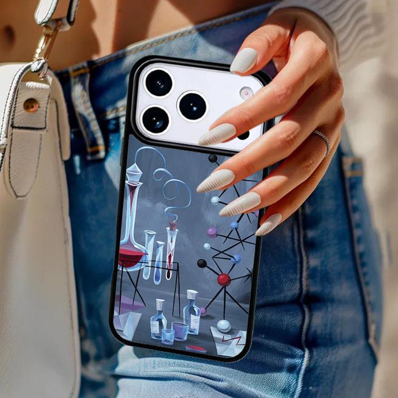 Чехол для телефона с рисунком по биологии и химии Для iPhone 17 Air 14 15 13 12 Max Чехол Для Apple 14 15 16 16e 11 Pro Max Plus Coque