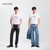 Calvin Klein Джинсы Унисекс Хлопковая Футболка с Короткой Рукавой и Логотипом CK