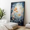 Świat Podwodnej Delikatności Świat Podwodnej Delikatności, 50X70 Cm, Rama Aluminiowa Złota, Papier Matowy 230 Gsm