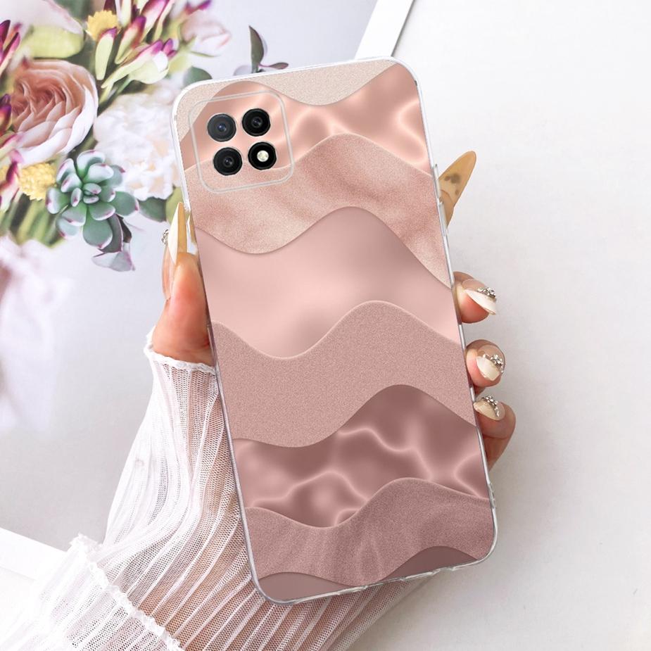 Для Oppo A73 5G Чехол CPH2161 Роскошные Цветы Бабочка Рисованный Чехол Мягкий Тонкий Чехол для Телефона Для Oppo A72 5G OppoA73 5G Fundas Coque