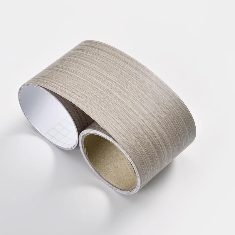 Водонепроницаемая самоклеящаяся наклейка с текстурой дерева для плинтуса и кромочная лента для отделки кромок мебели и декора плинтуса