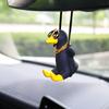 1 шт. Подвеска на зеркало заднего вида автомобиля 'Качающаяся утка', материал: гипс, крутая утка, качающаяся, подвеска на зеркало, автомобильные аксессуары, автотовары